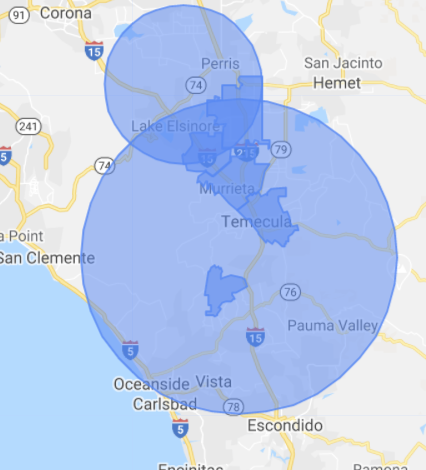 Scout Service Area Map